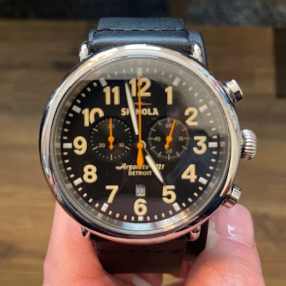 Shinola Chrono Runwell 47mm Watch - Picture 1 of 6
